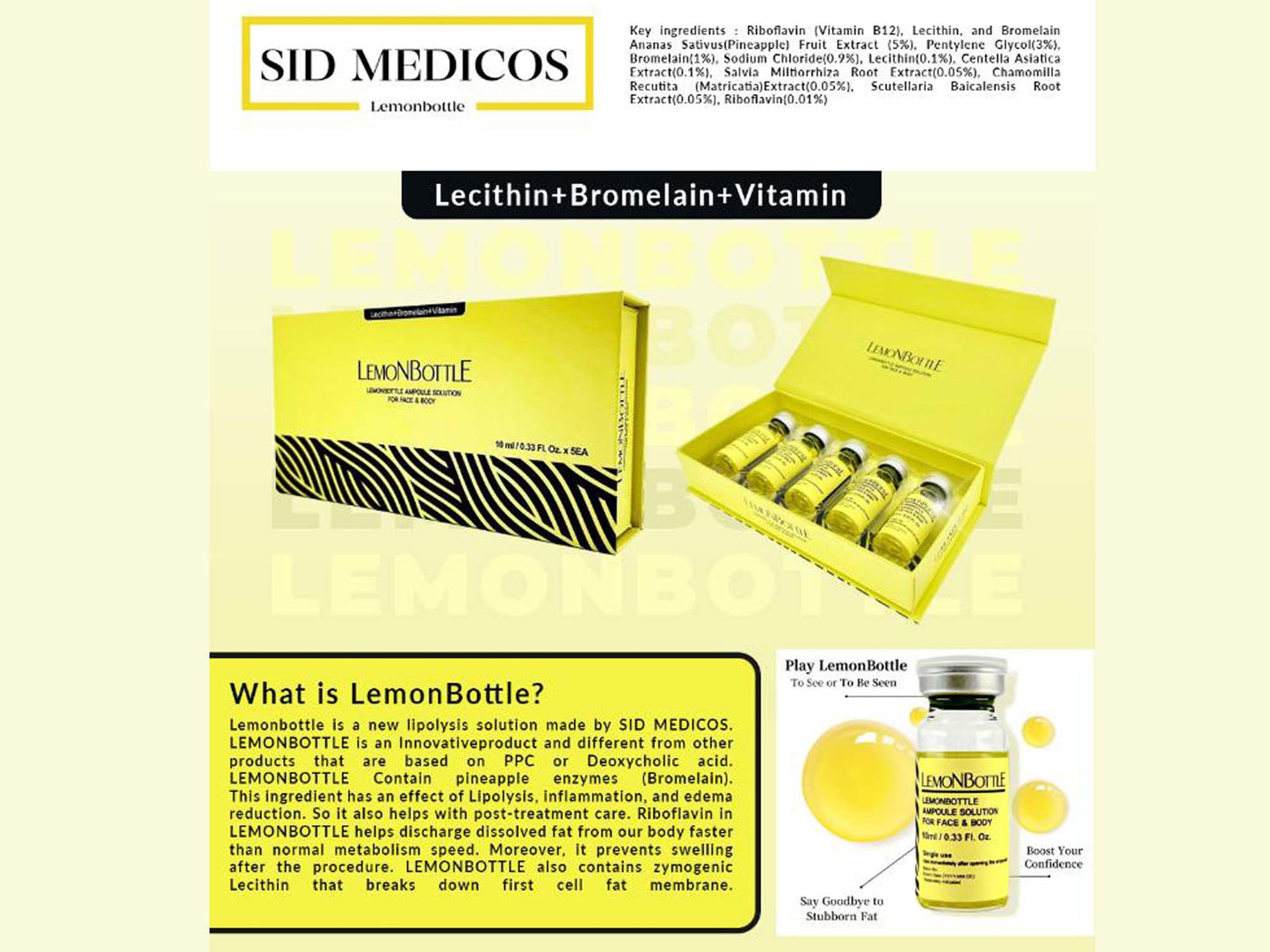 Genuine Lemon Bottle (Fat Dissolving Injection)