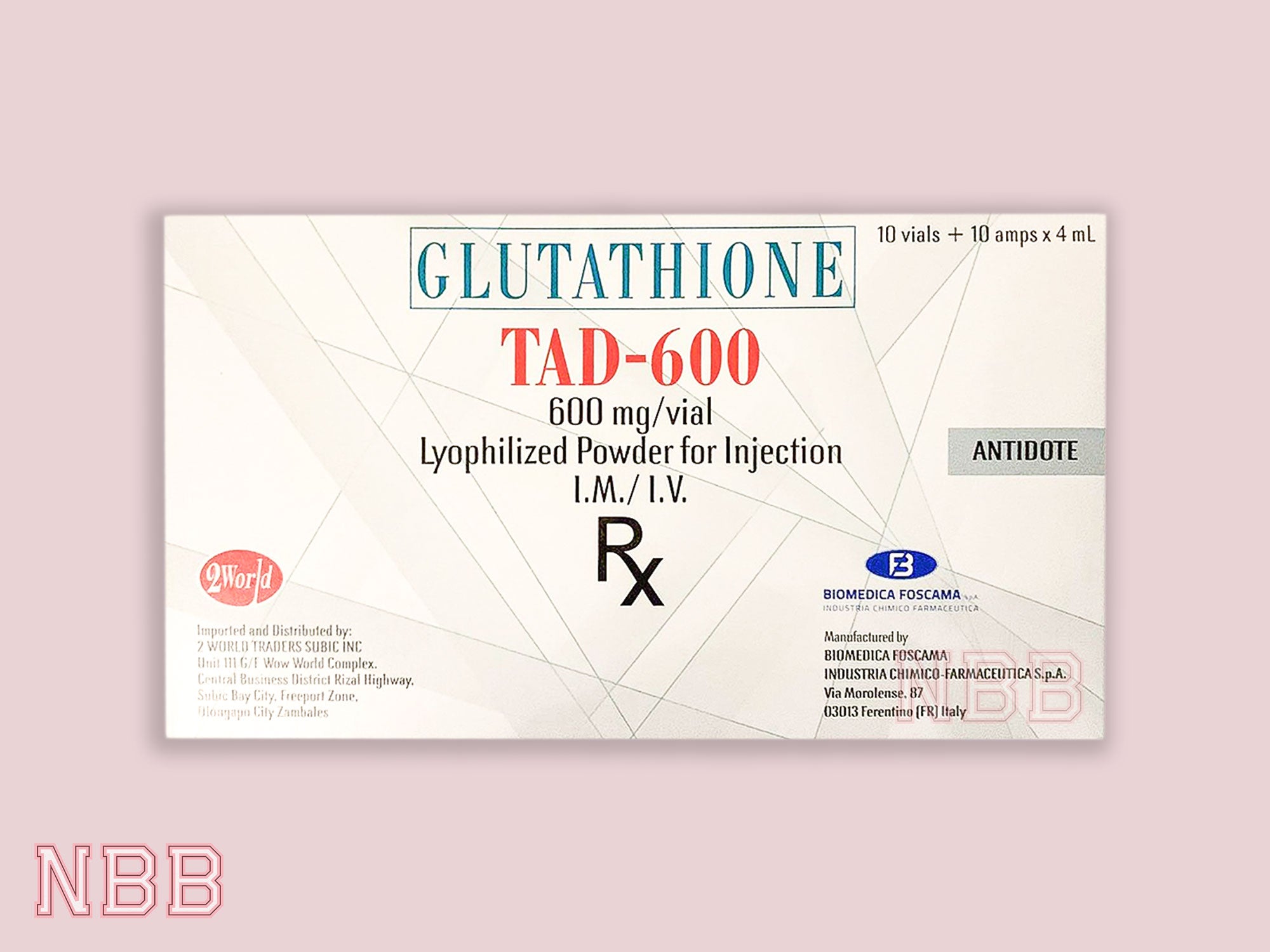 SALE! New TAD-600 FDA Approved NBBGlutathionebyAbby SALE! New TAD-600 FDA Approved NBBGlutathionebyAbby