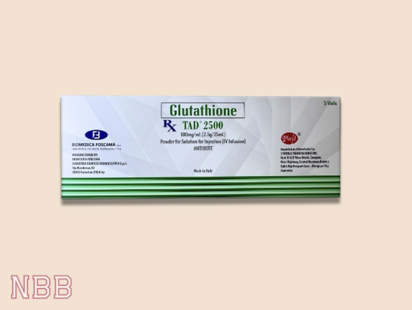 TAD 2500 FDA Approved NBBGlutathionebyAbby TAD 2500 FDA Approved NBBGlutathionebyAbby