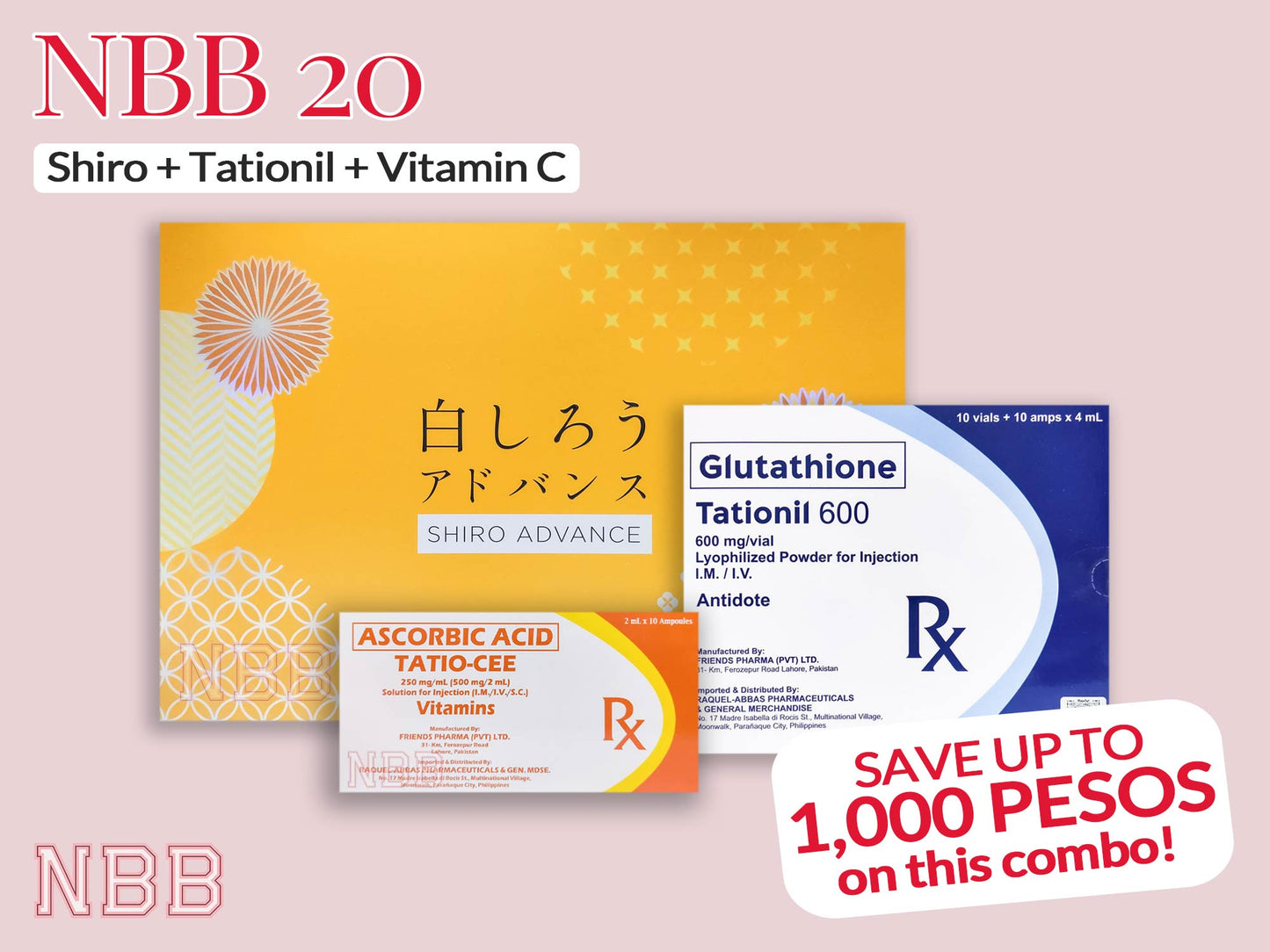 Shiro Advance Japan + Tationil + Vitamin C