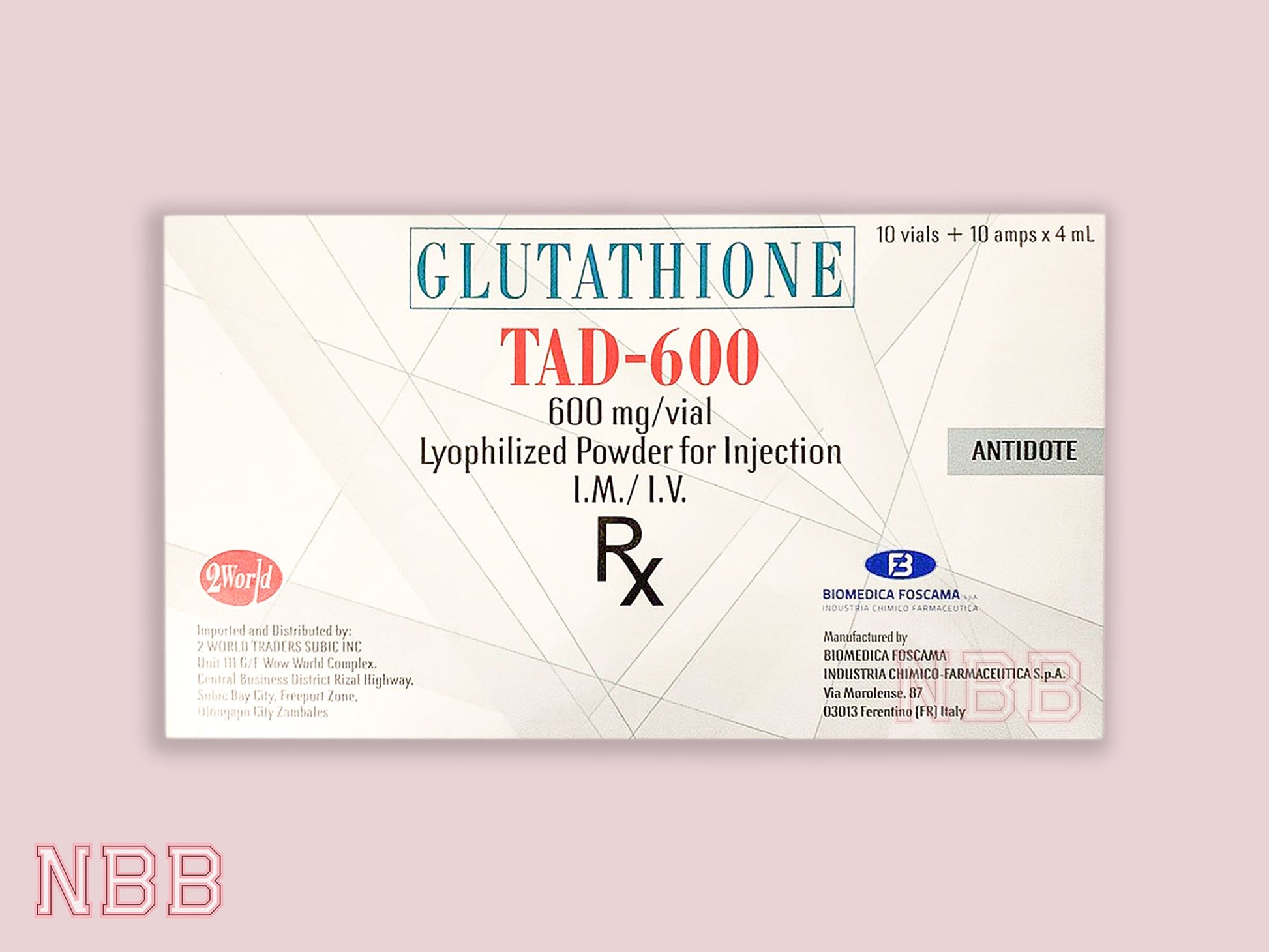 SALE! New TAD-600 FDA Approved NBBGlutathionebyAbby SALE! New TAD-600 FDA Approved NBBGlutathionebyAbby