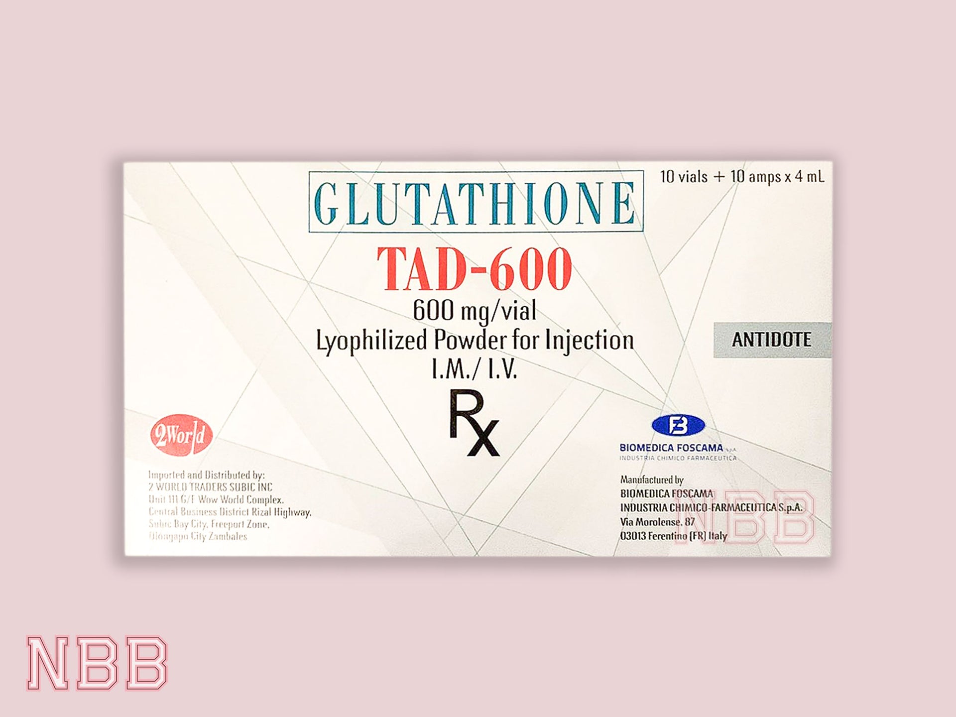 SALE! New TAD-600 FDA Approved – NBBGlutathionebyAbby