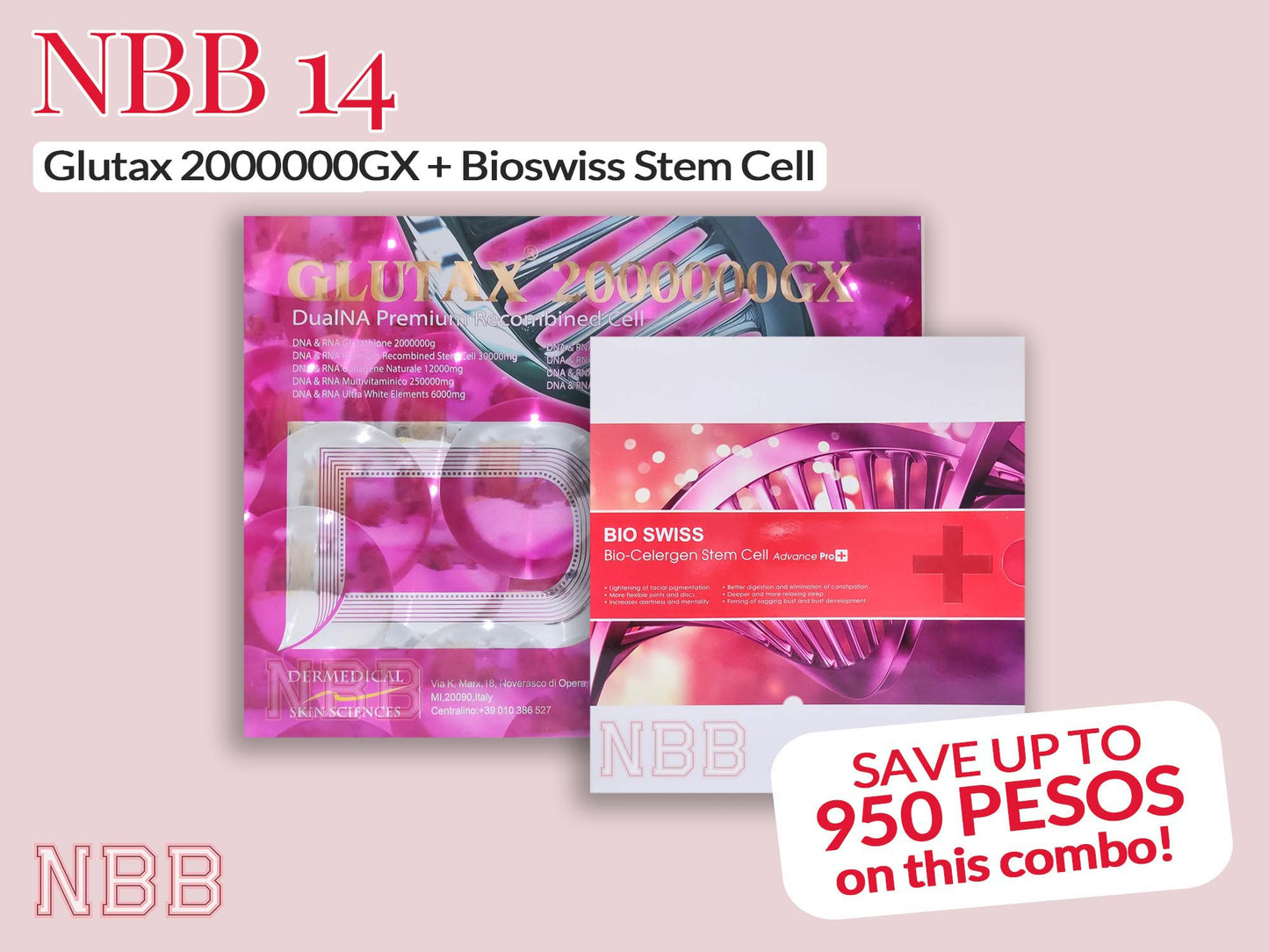 Glutax 2000000GX + Bioswiss Stem Cell
