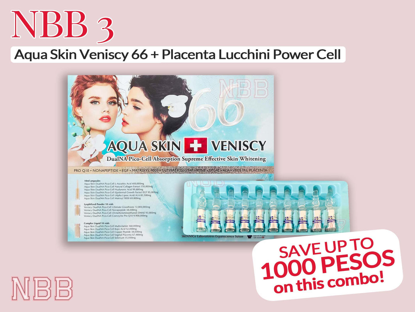 Aqua Skin Veniscy 66 + Placenta Lucchini Powercell