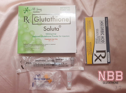 Saluta 600mg / 1200mg / 1800mg NBBGlutathionebyAbby Saluta 600mg / 1200mg / 1800mg NBBGlutathionebyAbby